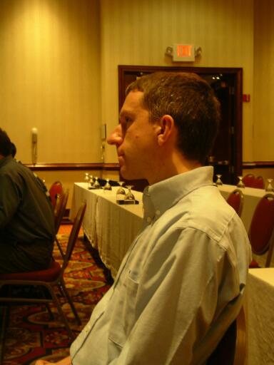 Martin Carlisle watching and listening intently