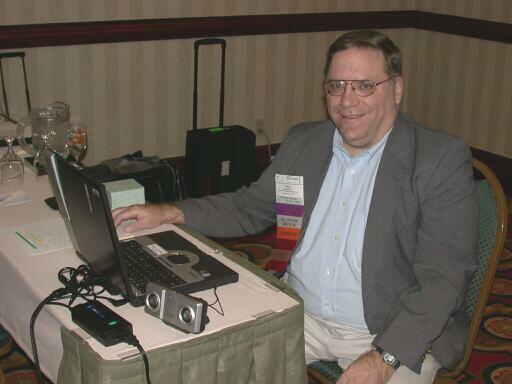 Rick Conn preparing before his Tutorial