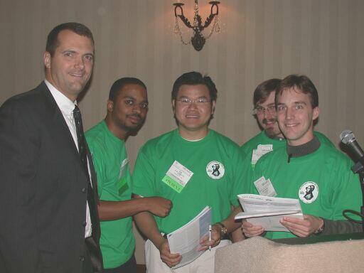 Ricky Sward with Microsoft Student Ambassadors