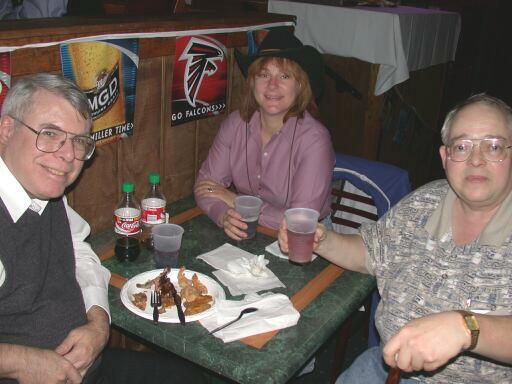 Clyde Roby, Joyce Tokar, and Currie Colket