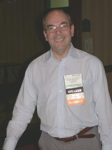 Tony Elliston of TNI-Europe at a break