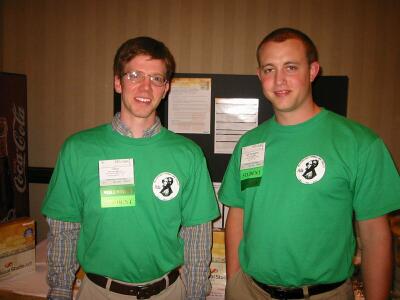Microsoft Student Ambassadors David Hitchcock and Jeff Arrington (East Tennessee State University)