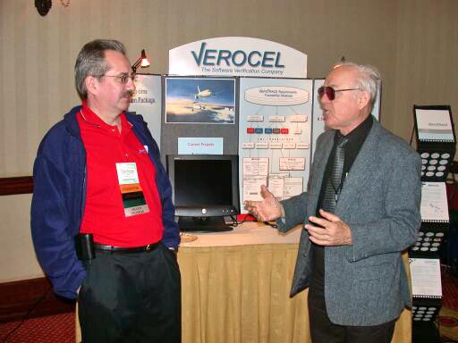 George Romanski and Joe Meyer at the Verocel table