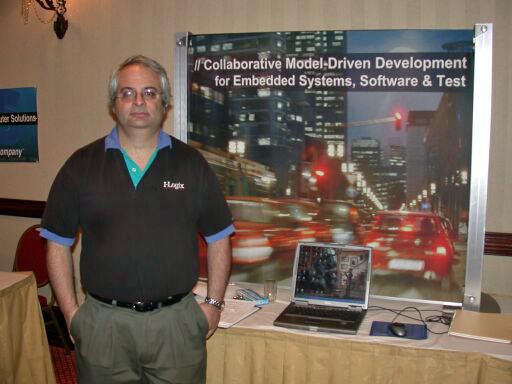 Marty Bakal at the I-Logix table