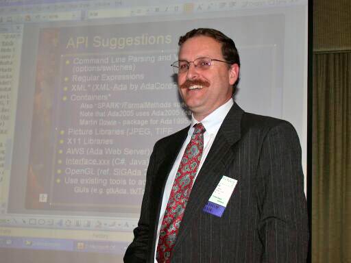 Geoff Smith leads the APIWG BoF