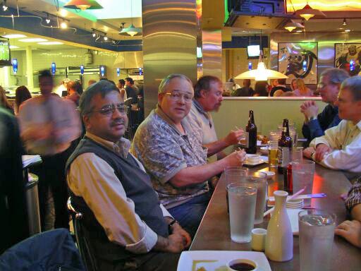 Saturday night at Ru San's Restaurant<br>Alok, Currie, Hal