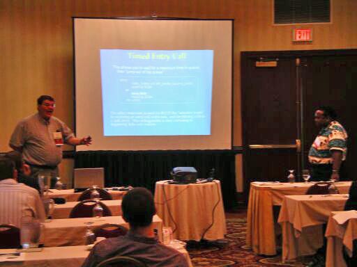 David Cook teaching his part of the tutorial