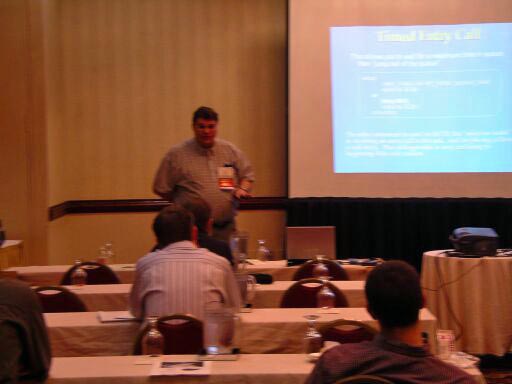 David Cook teaching his part of the tutorial