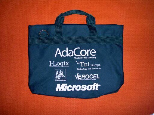 SIGAda 2005 bag - front
