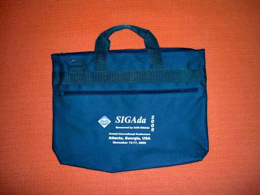 SIGAda 2005 bag - back
