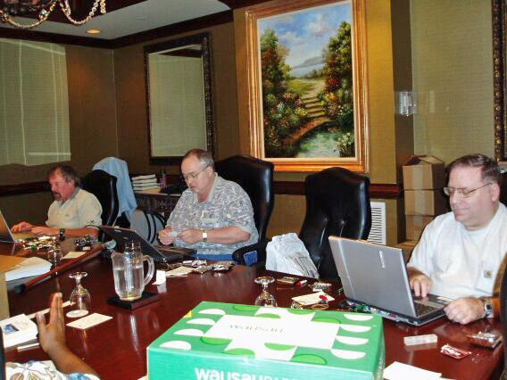 Hal Hart, Currie Colket, and Rick Conn loading Memory Sticks