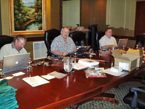 Hal Hart, Currie Colket, and Rick Conn loading Memory Sticks