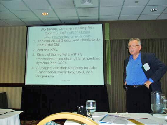 Robert Leif leads Commercializing Ada Workshop