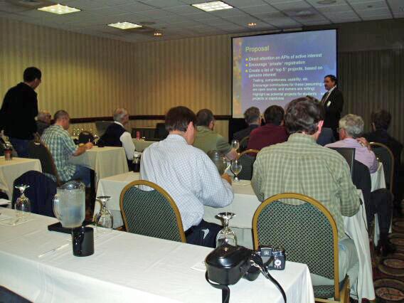 Members of audience at APIWG BoF