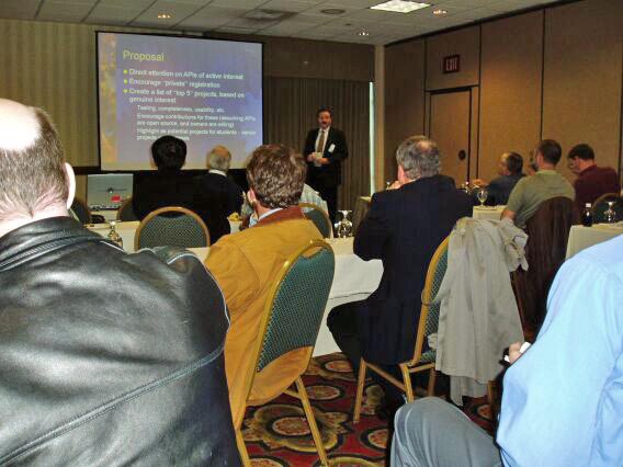 Members of audience at APIWG BoF