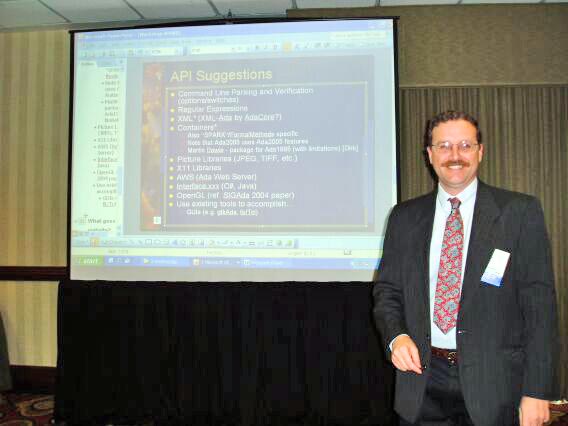 Geoff Smith leads the APIWG BoF